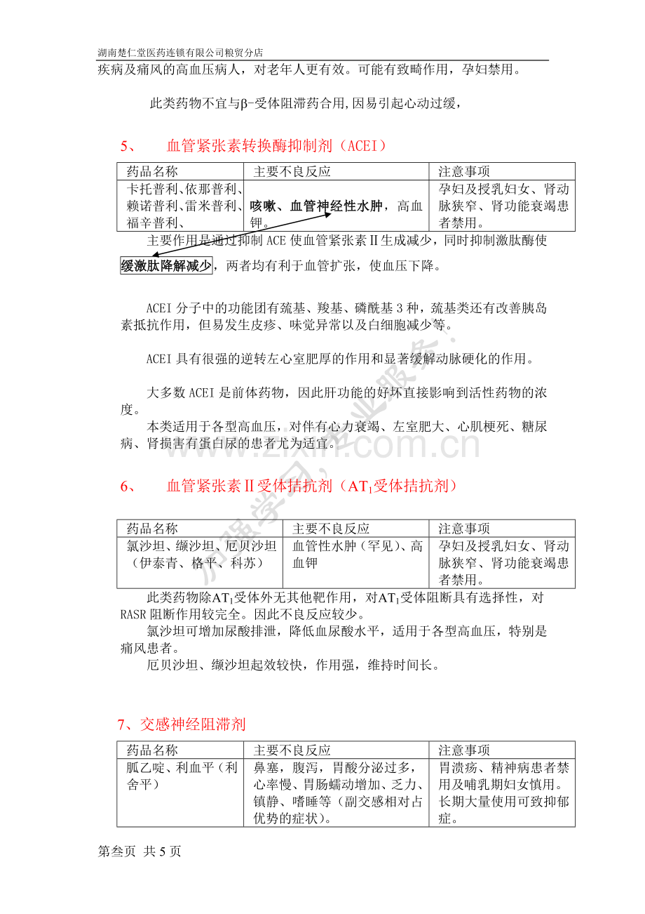 高血压药物治疗知识培训.doc_第3页