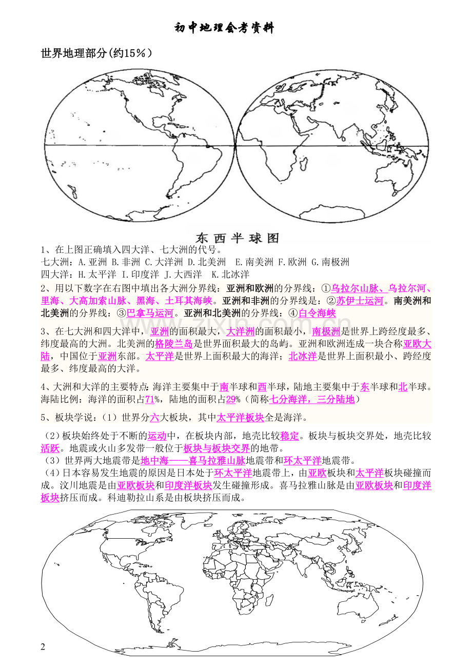 初中地理会考复习资料.doc_第2页