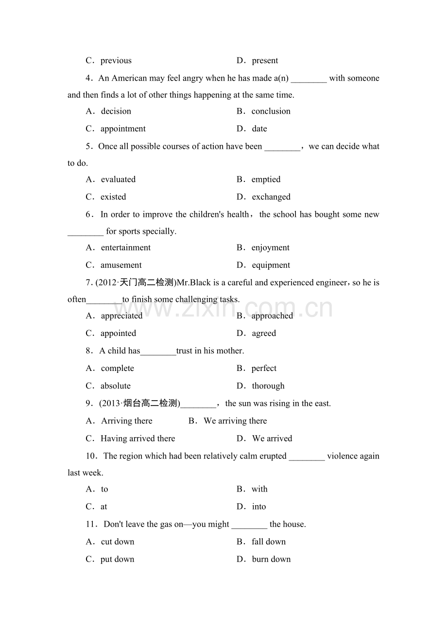 高二英语上册选修六课时综合检测题35.doc_第2页