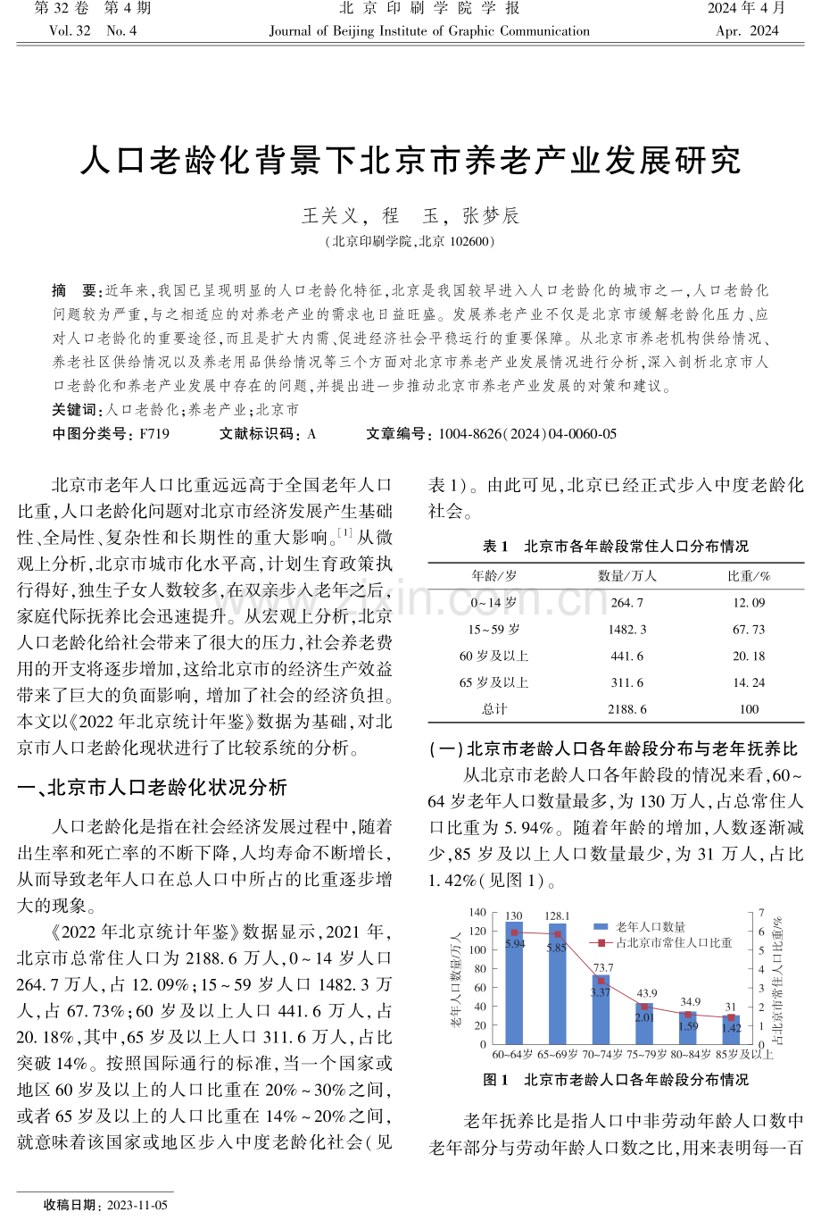 人口老龄化背景下北京市养老产业发展研究.pdf_第1页