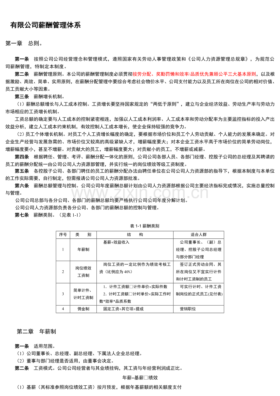 公司薪酬管理体系.doc_第1页