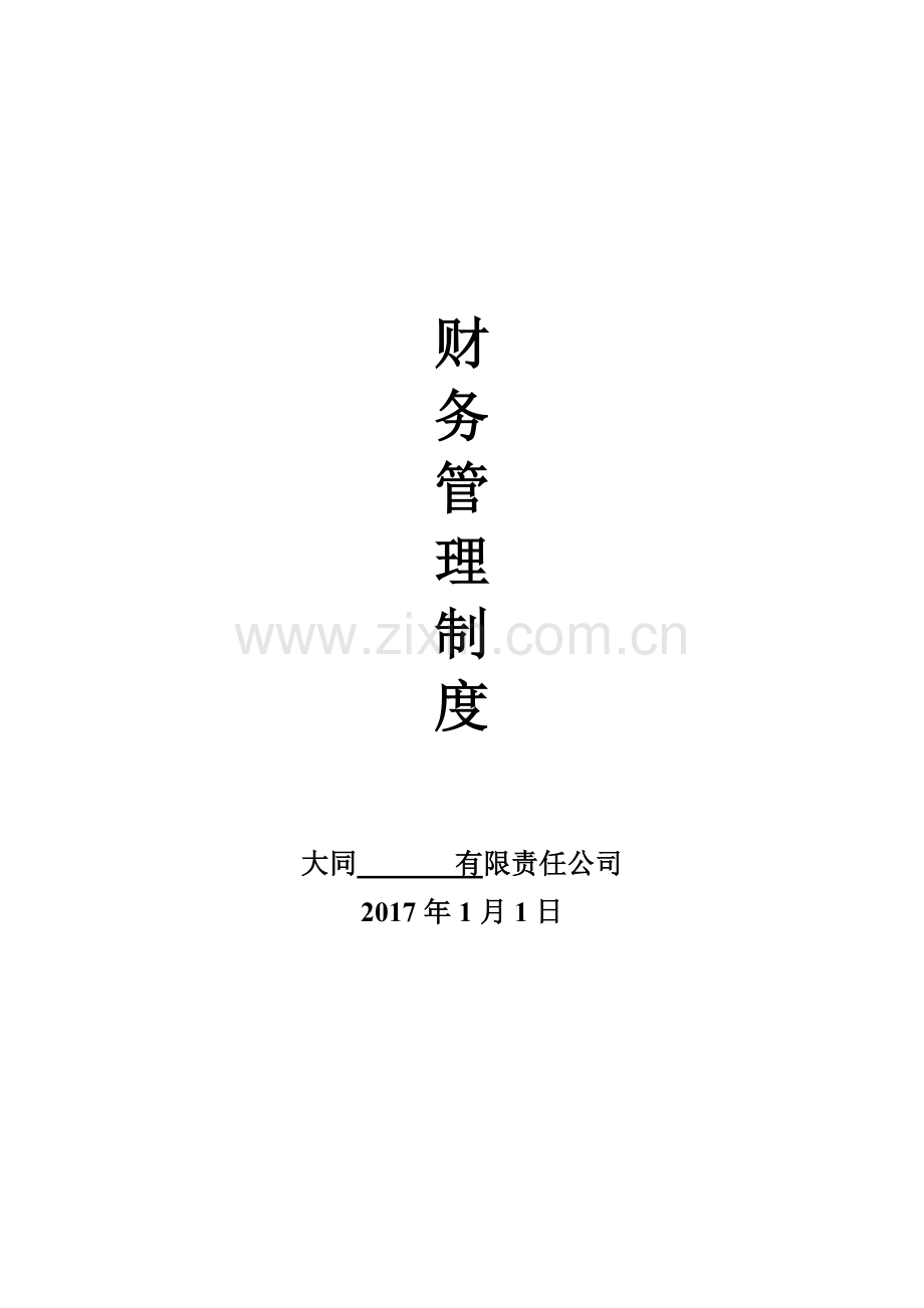 大同公司财务管理制度.doc_第1页