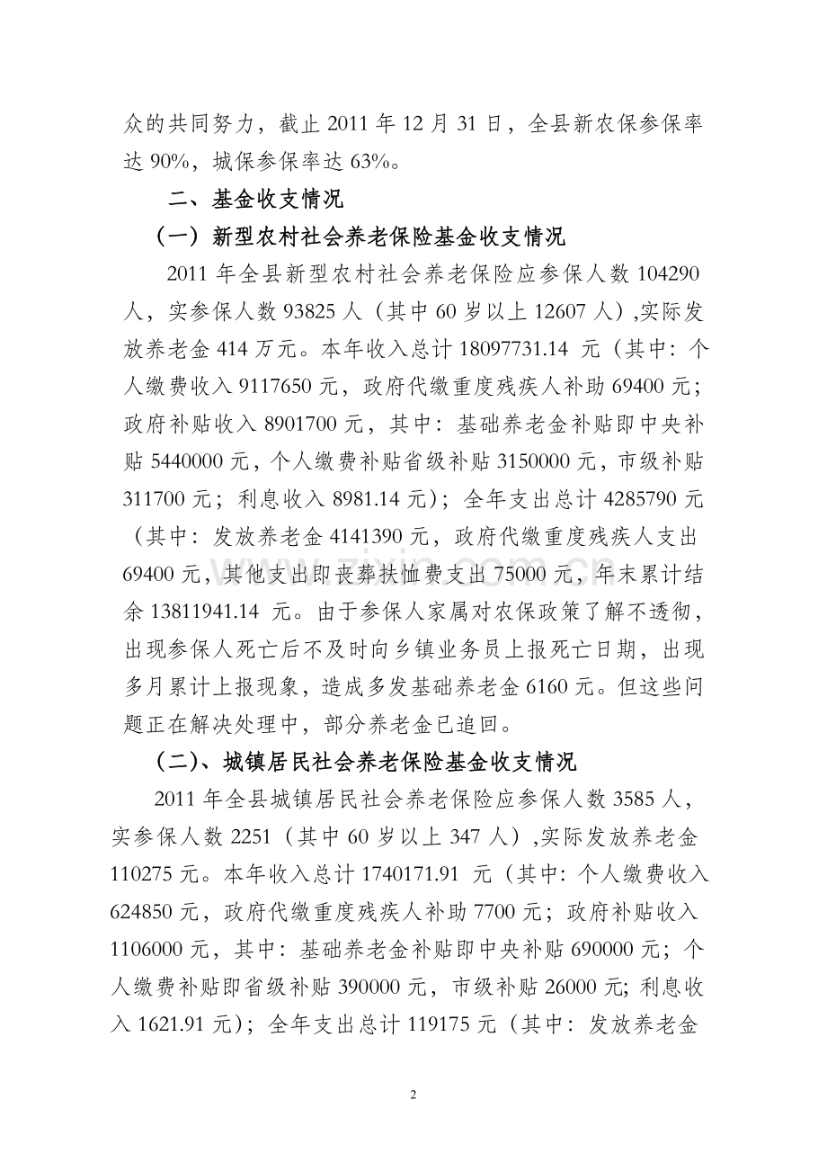 沧源县2011年城乡居民社会养老保险基金安全管理自检自查.doc_第2页