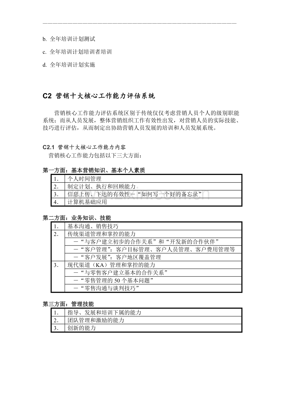 营销人员年度培训计划.doc_第2页