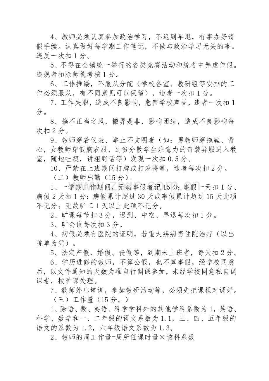 2015上小学教师绩效考核方案[1].doc_第2页