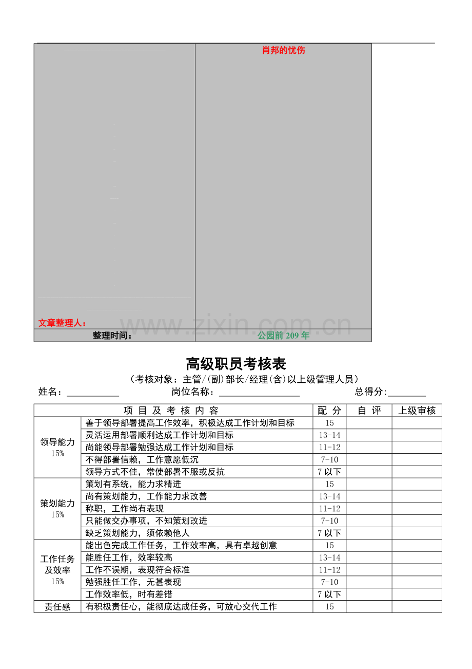 员工绩效考核表格[1]..doc_第1页