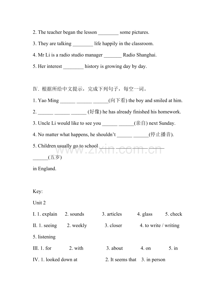 八年级英语I-remember-sitting-close-to-the-radio同步练习.doc_第2页