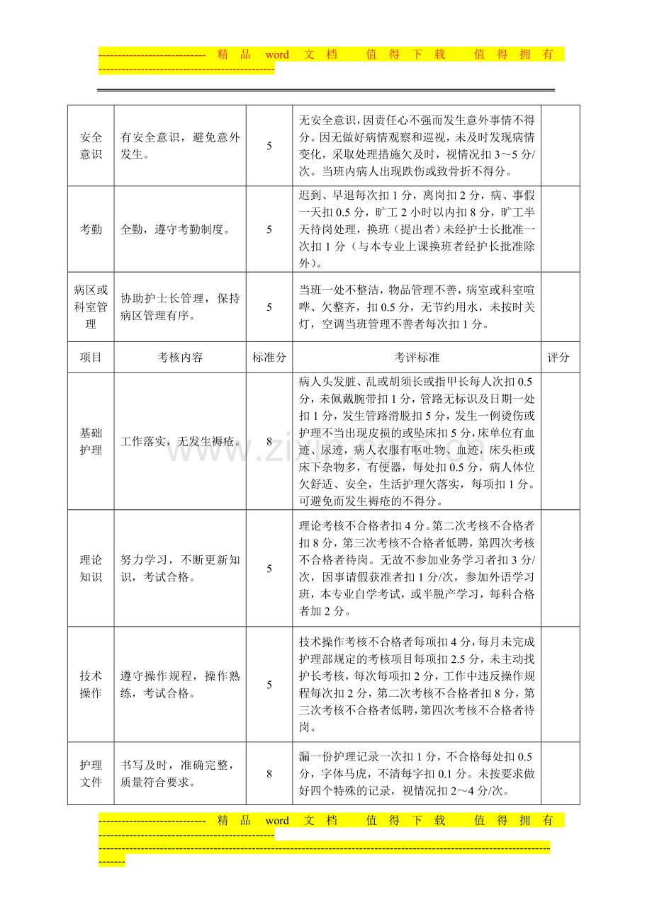 护士绩效考核评分标准111..doc_第2页