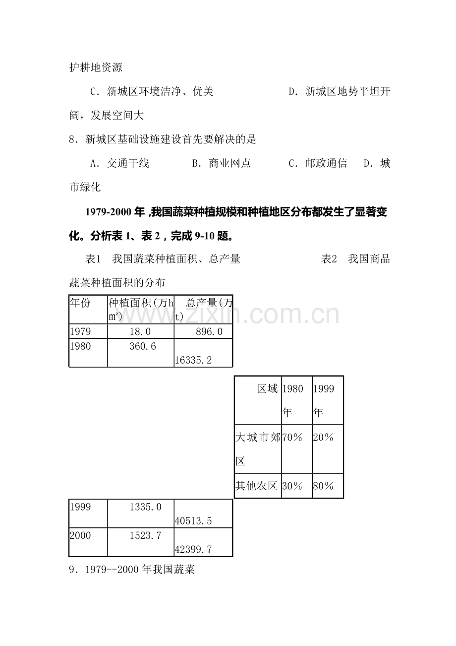 高三地理复习综合练习题2.doc_第3页