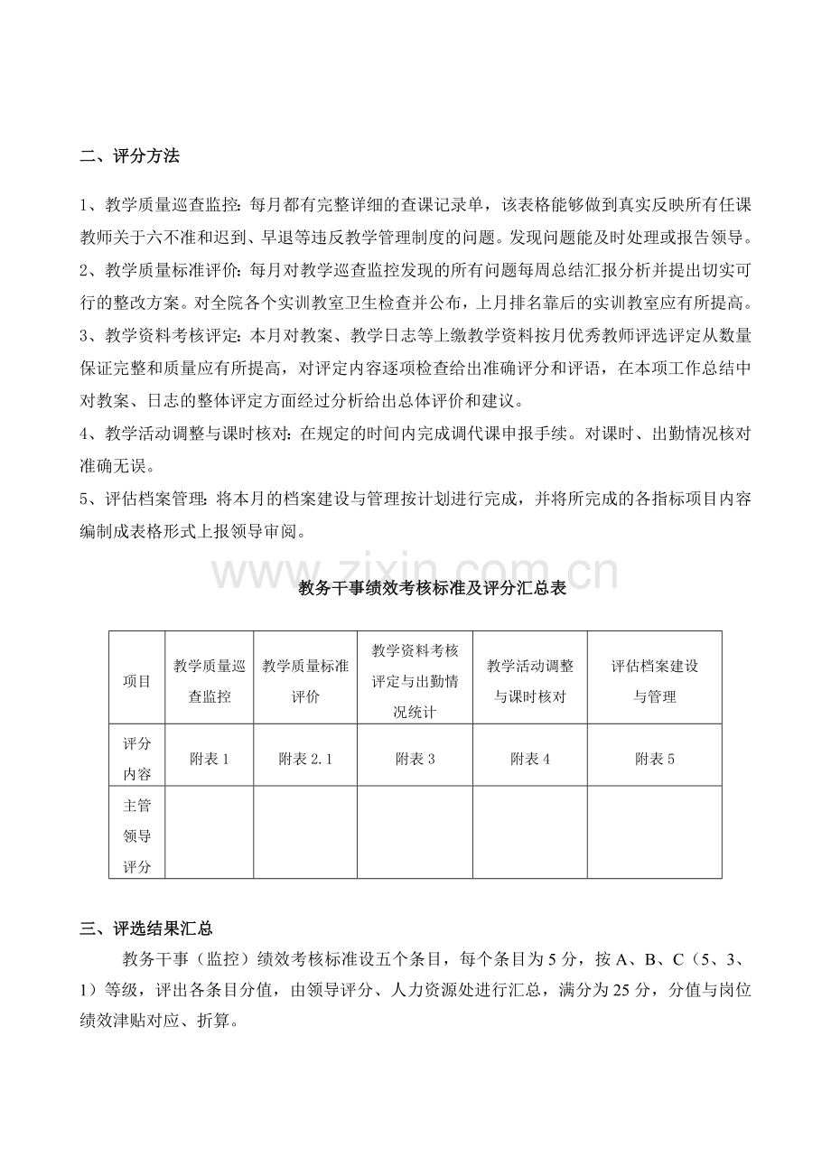 教务干事(监控)绩效考核..doc_第3页