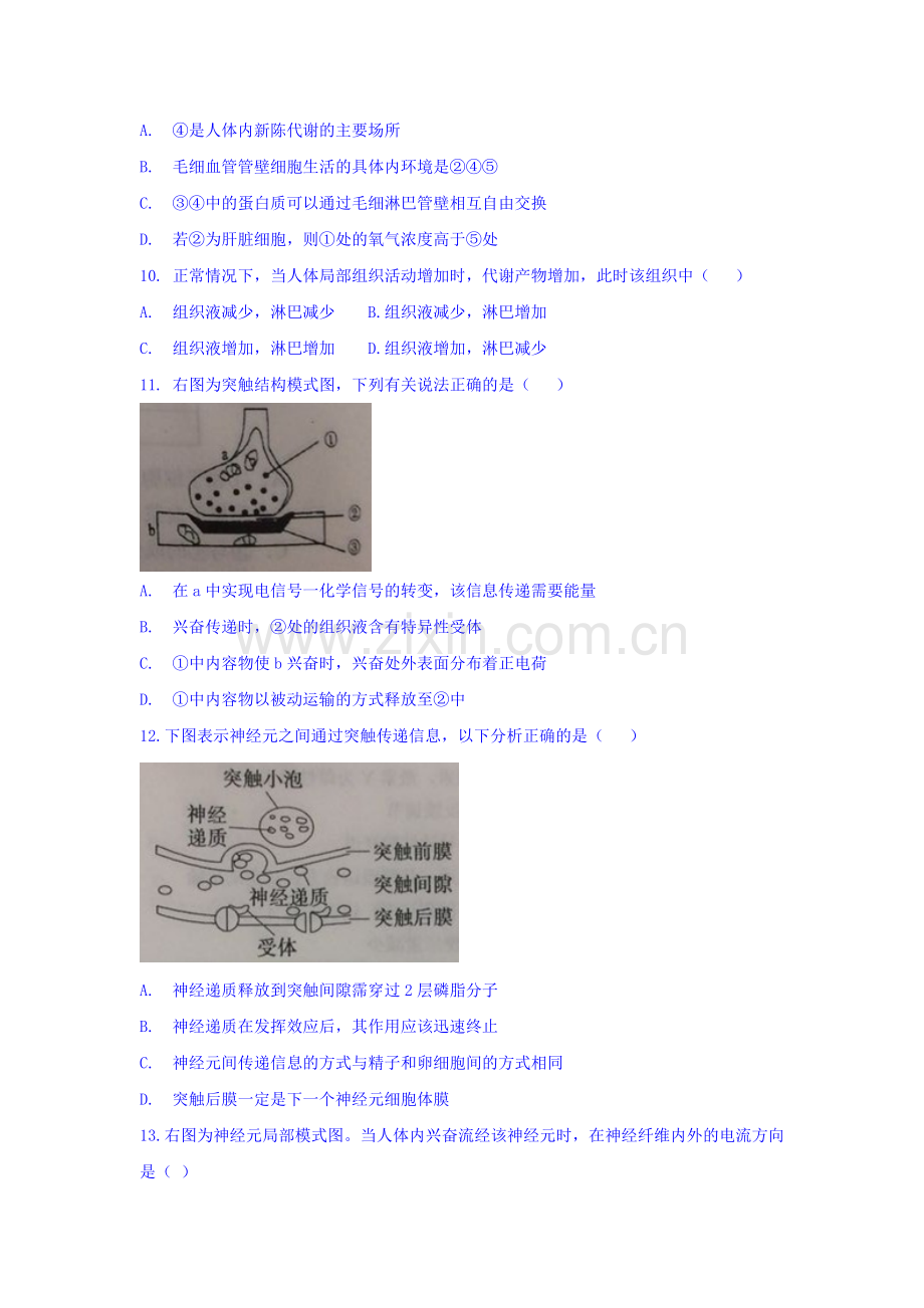 湖北省武汉市2015-2016学年高一生物下册期中试题2.doc_第3页