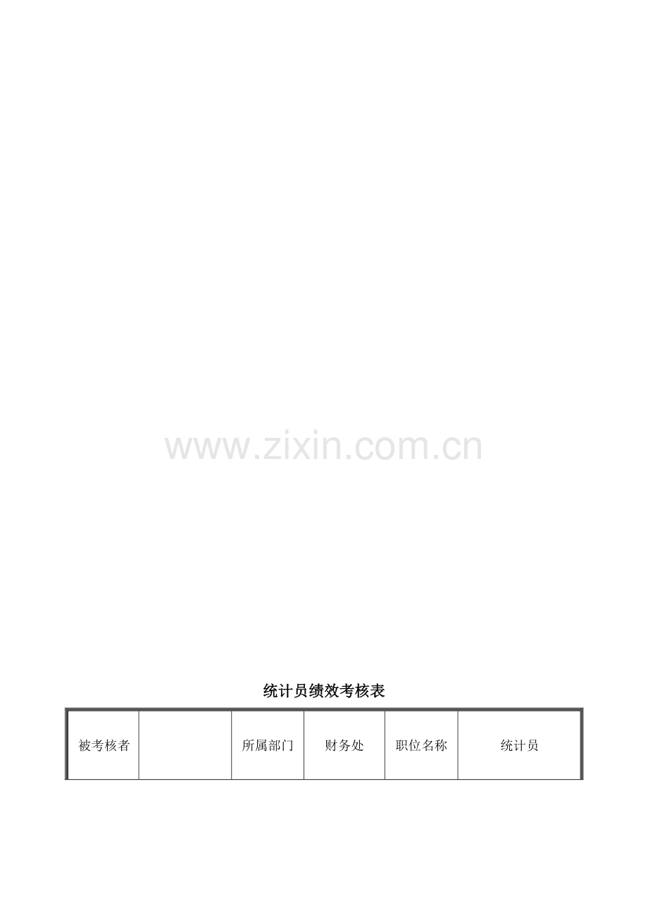 统计员绩效考核表.doc_第1页