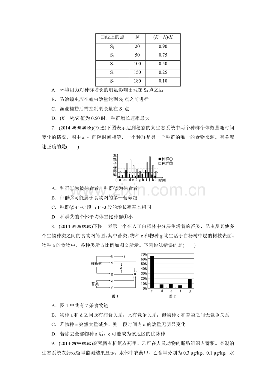 2015届高考生物第二轮专题复习检测29.doc_第2页