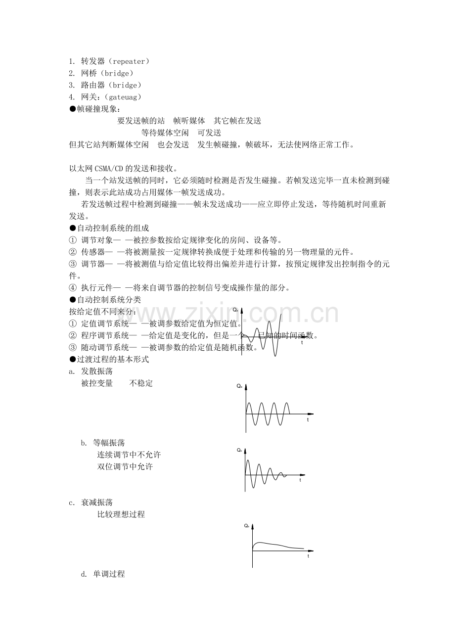 建筑设备自动化知识点总结[【便于背诵和缩印】.doc_第3页