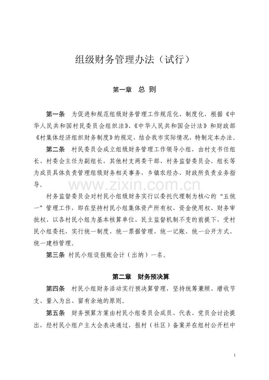 组级财务管理办法(试行).doc_第1页