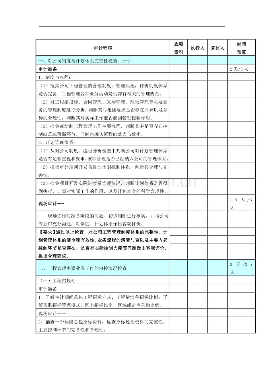 工程管理内部控制专项审计方桉.doc_第2页