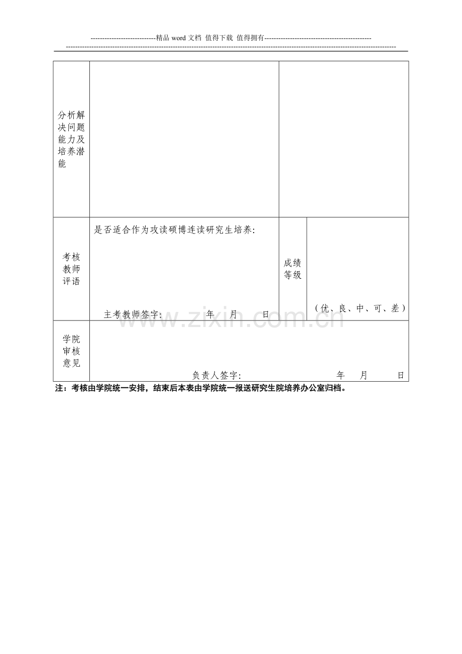 南京理工大学申请攻读硕博连读研究生考核表..doc_第3页