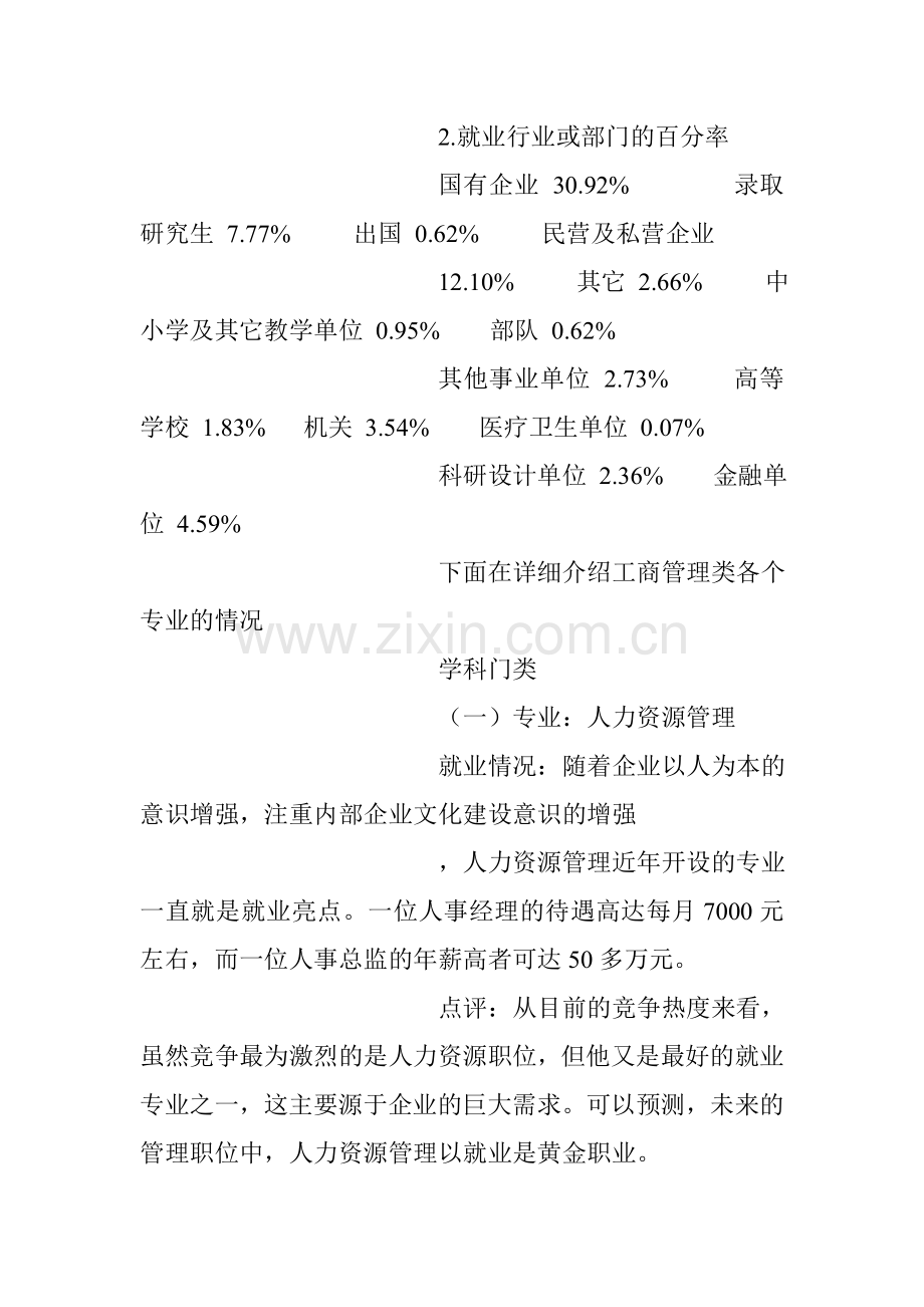 工商管理专业就业方向及就业前景调研报告.doc_第2页