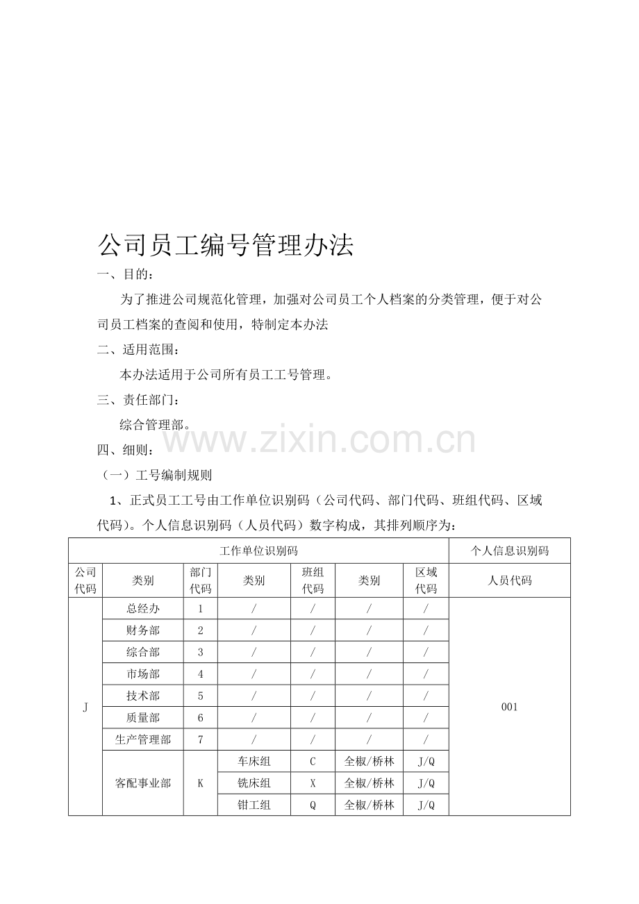 公司员工编号管理.doc_第1页