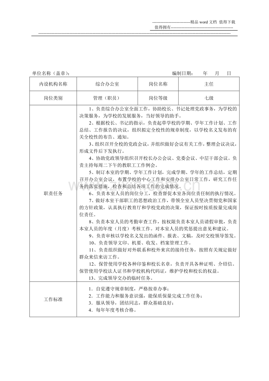 公司个人员工岗位职责.doc_第2页