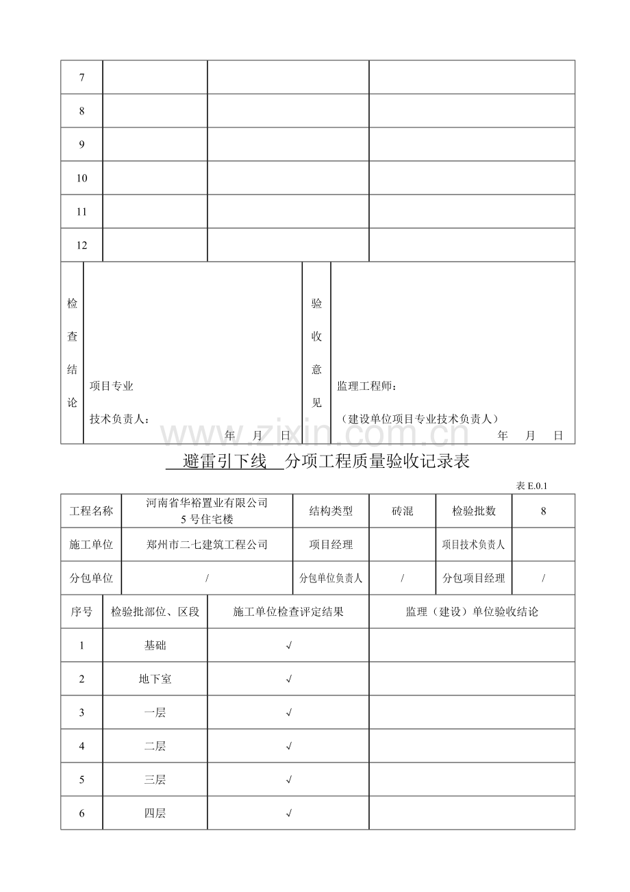 建筑电气分项工程质量验收记录.doc_第3页