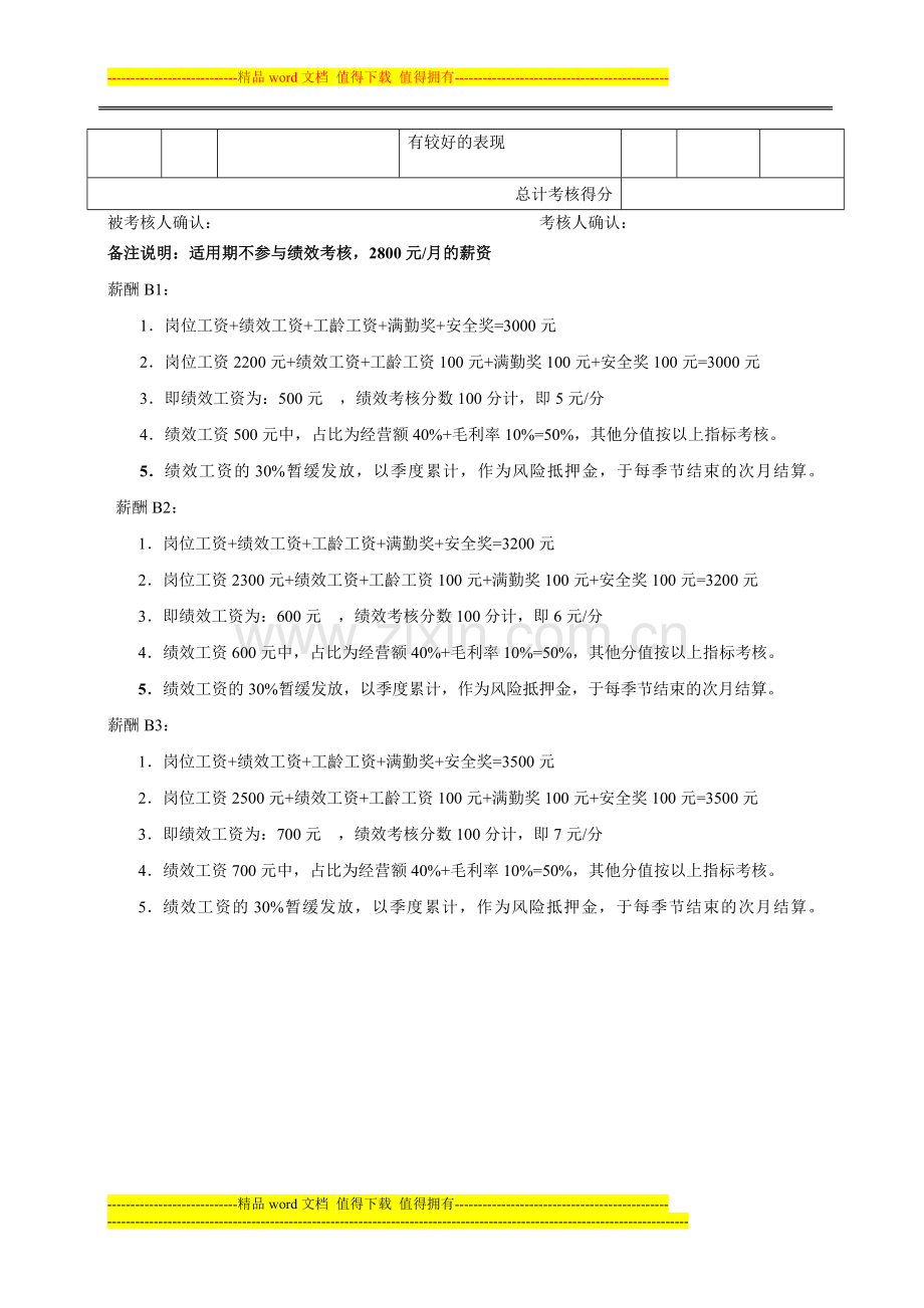 办公室绩效考核表..doc_第2页