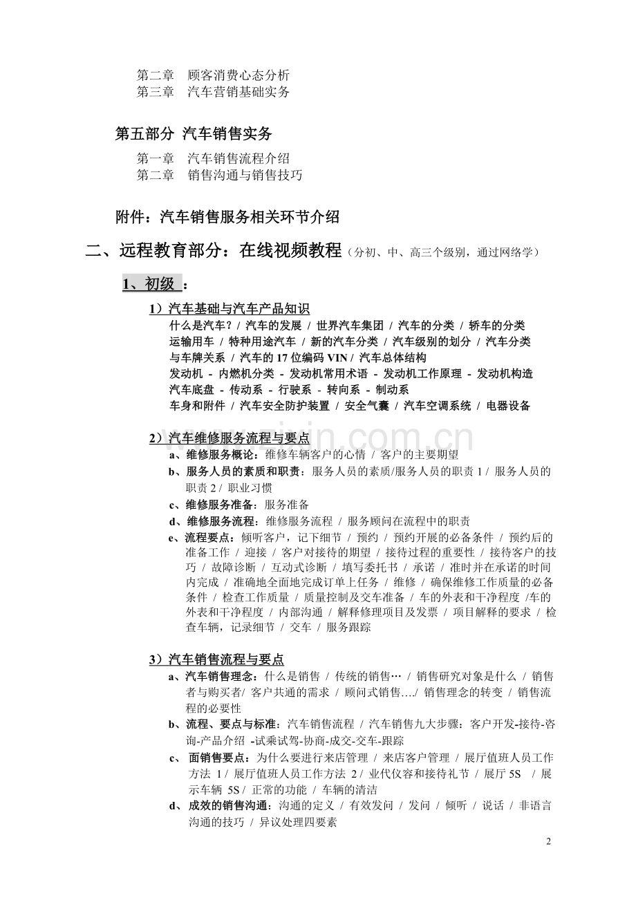 汽车销售顾问学习大纲.doc_第2页