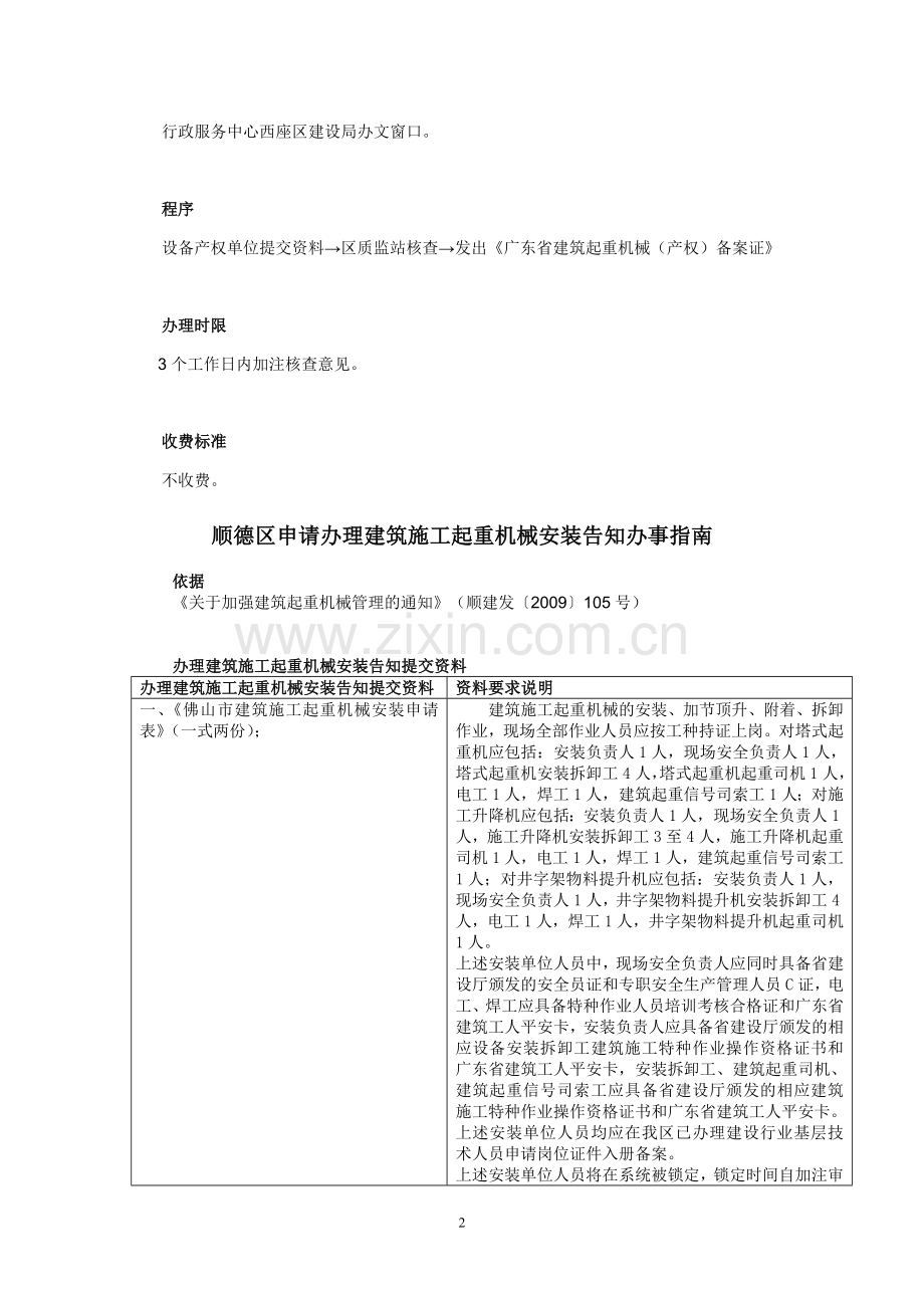 建筑施工起重机械管理办事指南.doc_第2页