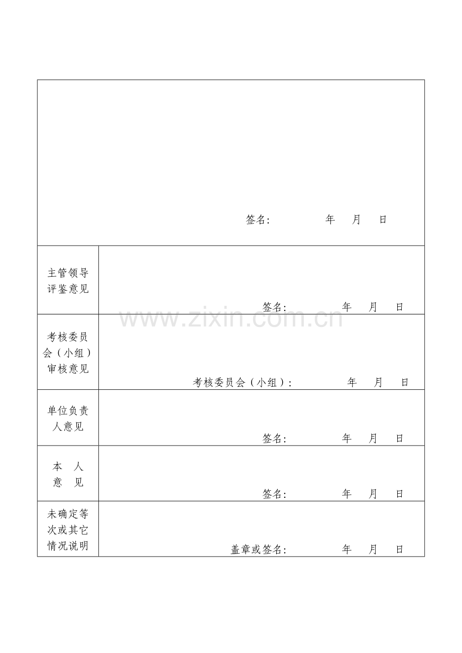 合同制人员年度考核登记表..doc_第2页