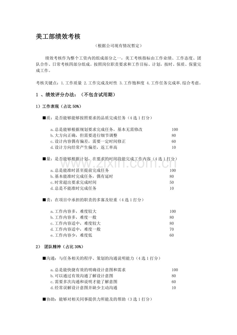 美工部绩效考核.doc_第1页