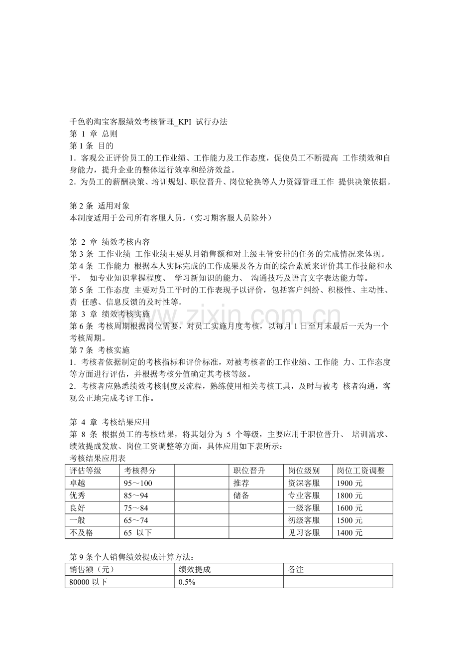 绩效考核-提成计算.doc_第1页