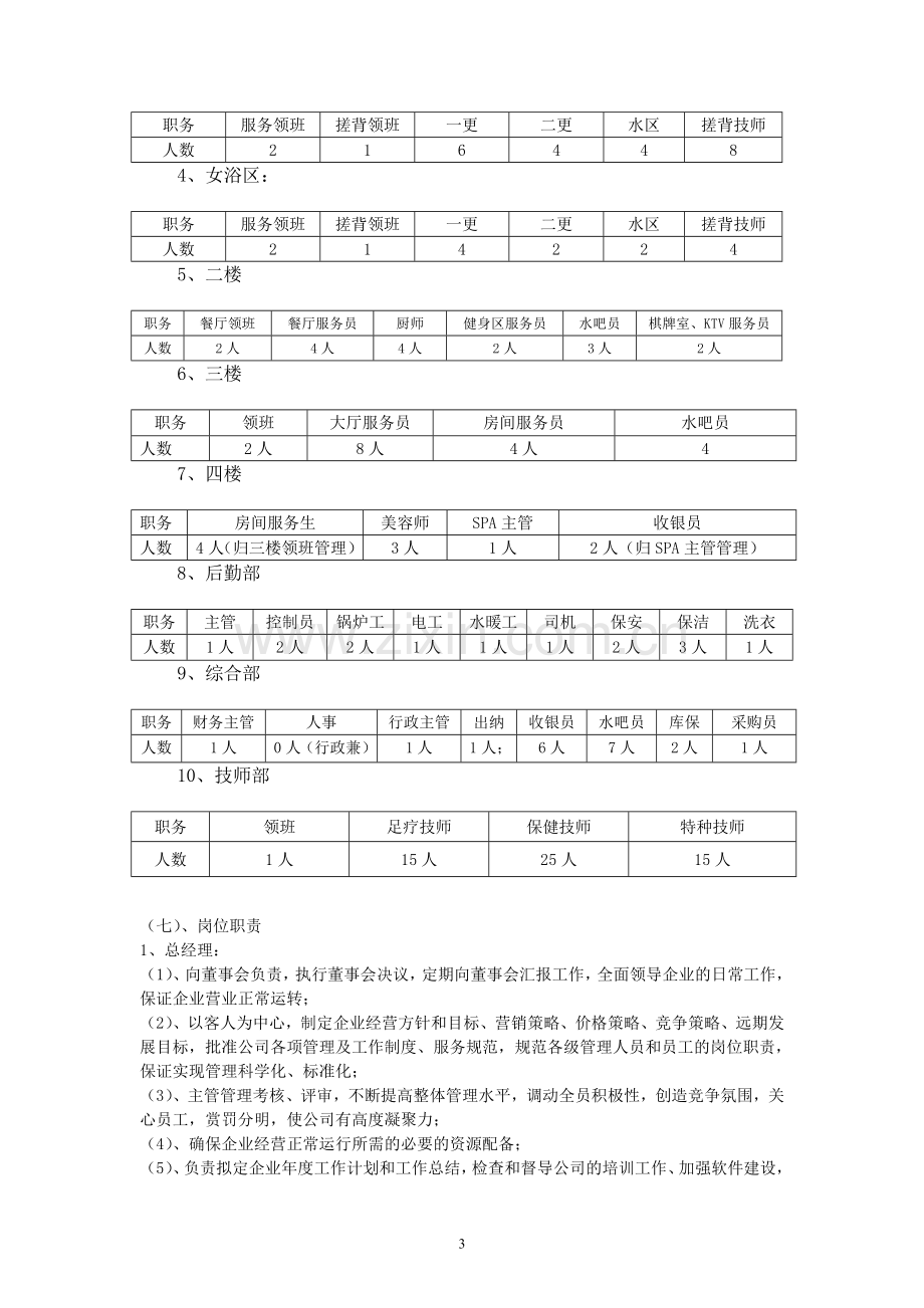 桑拿洗浴经营管理方案(全套)-DOC-62页.doc_第3页