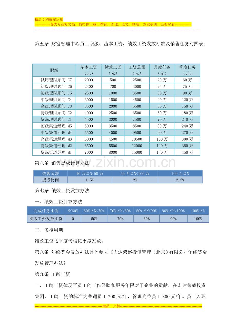 财富管理中心薪酬制度.doc_第2页