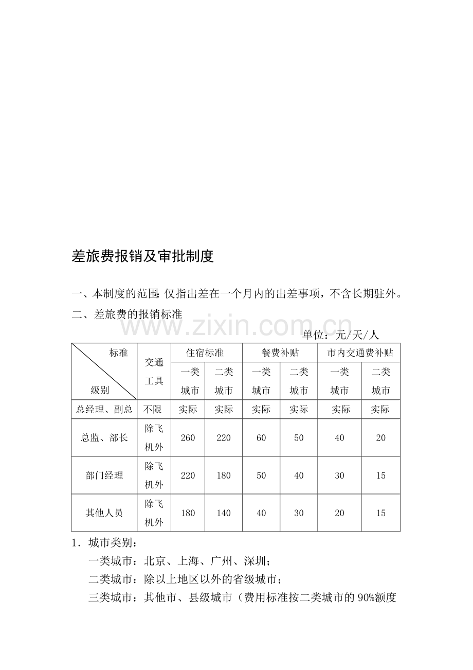 差旅费报销及审批制度.doc_第1页