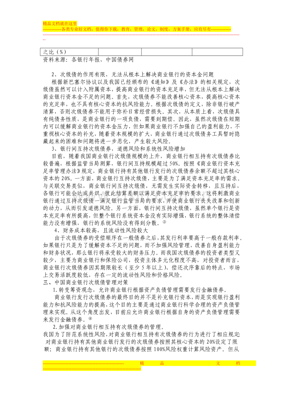 我国商业银行次级债的发行与管理问题的思考.doc_第3页