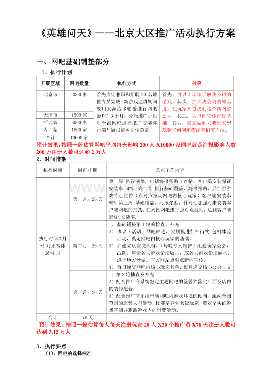 网络游戏地推执行方案.doc_第1页