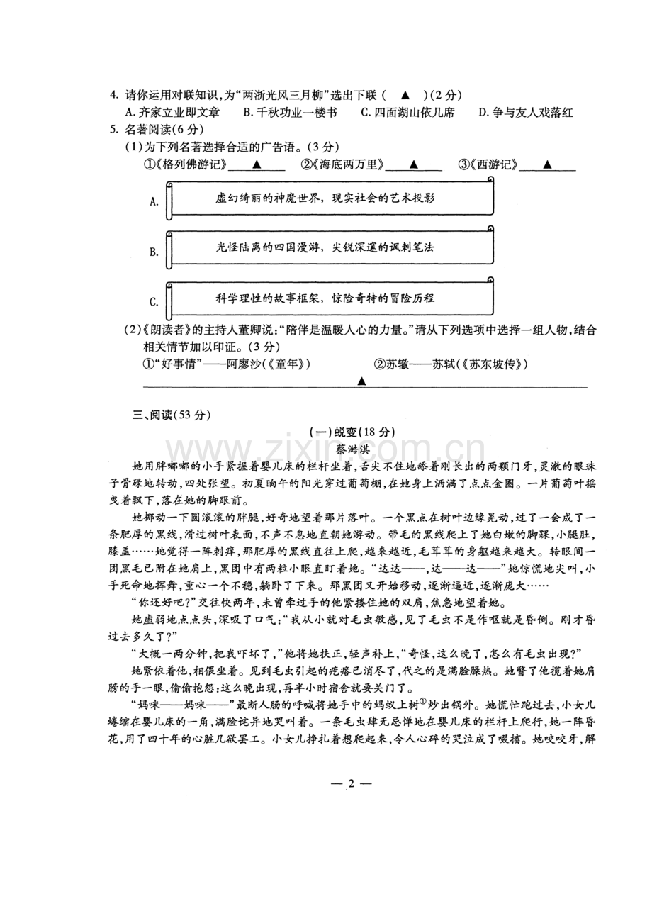 浙江省宁波市2017年中考语文试题.doc_第2页