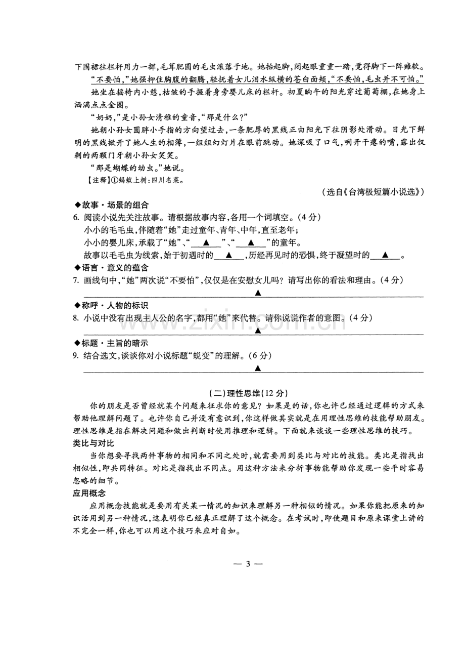 浙江省宁波市2017年中考语文试题.doc_第3页