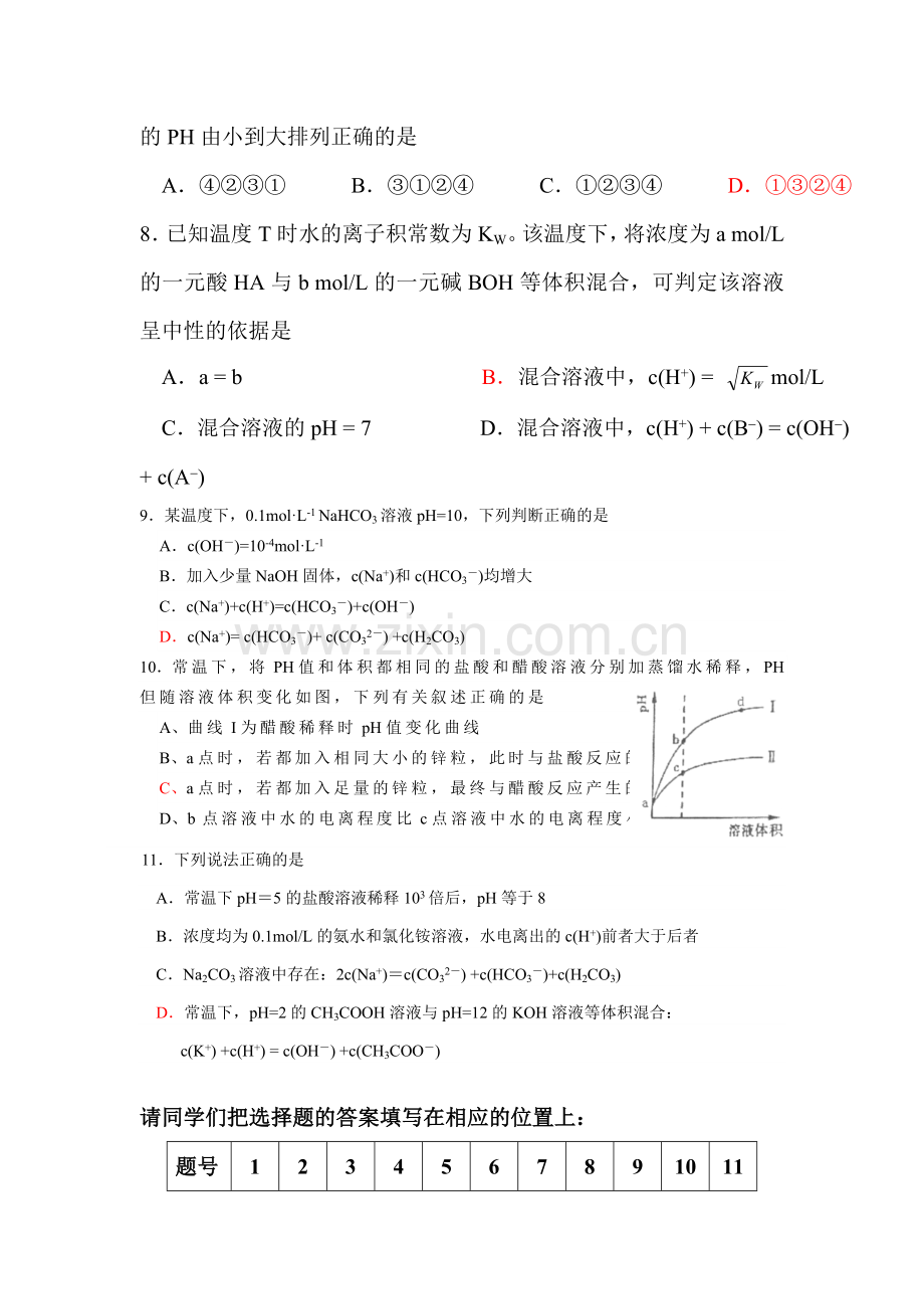 广东省台山市2016届高三化学下册小测试题9.doc_第2页