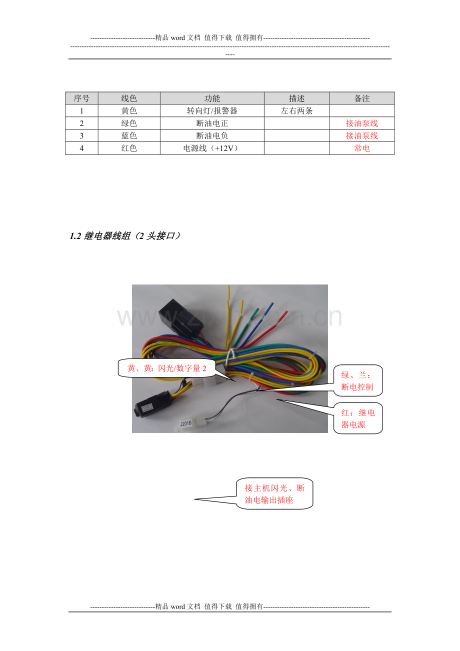 广州基准GPS厂家GPS车机(安装手册).doc_第2页