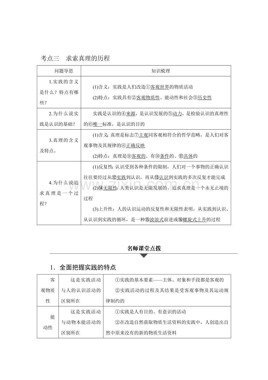 高三政治考点专题复习检测6.doc_第1页