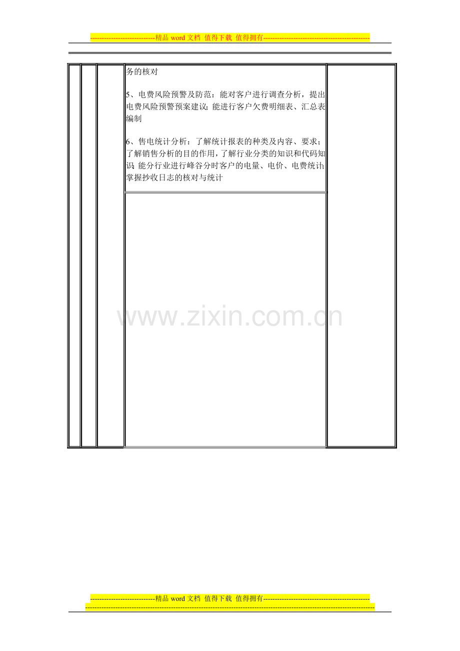 抄表收费核算员岗位培训考核标准..doc_第3页