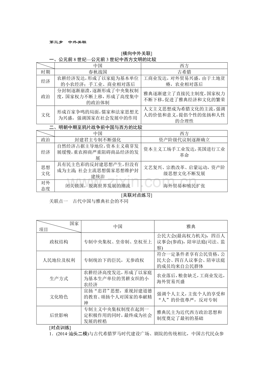 高三历史课时提升复习训练题12.doc_第1页