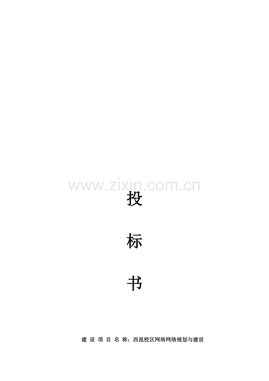 系统集成投标书.doc_第1页