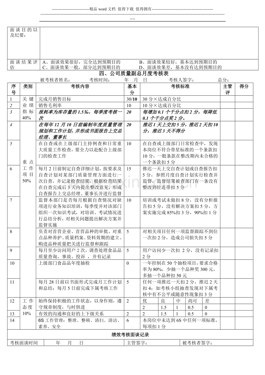 员工月度绩效考核表[1]..doc_第3页