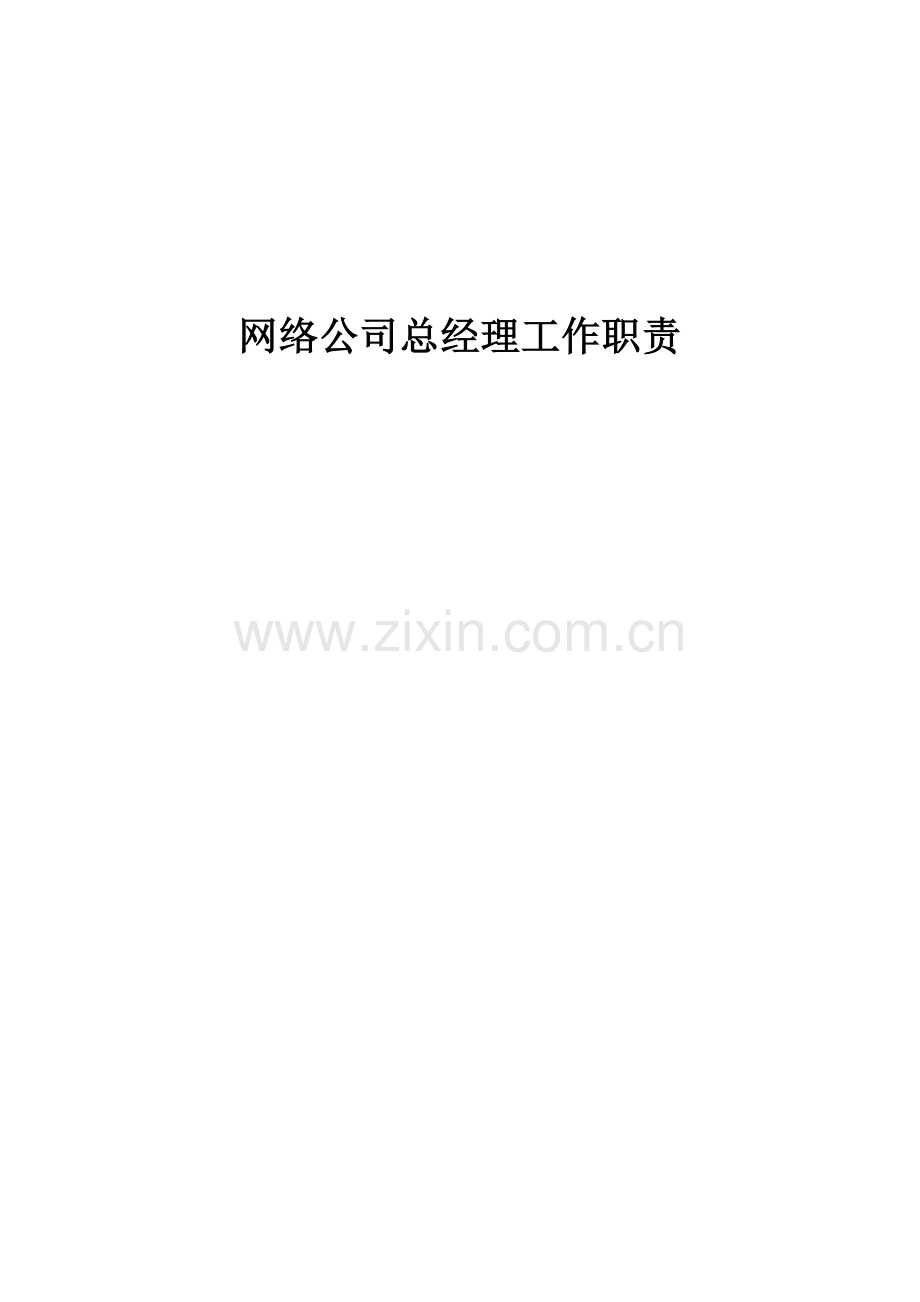 网络公司总经理岗位.doc_第1页