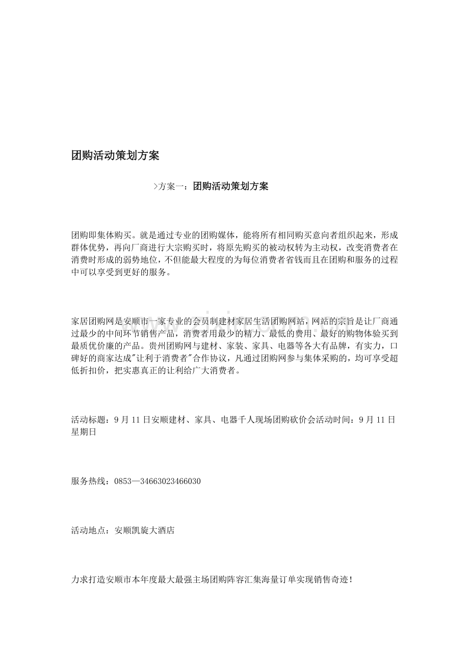 团购活动策划方案.doc_第1页