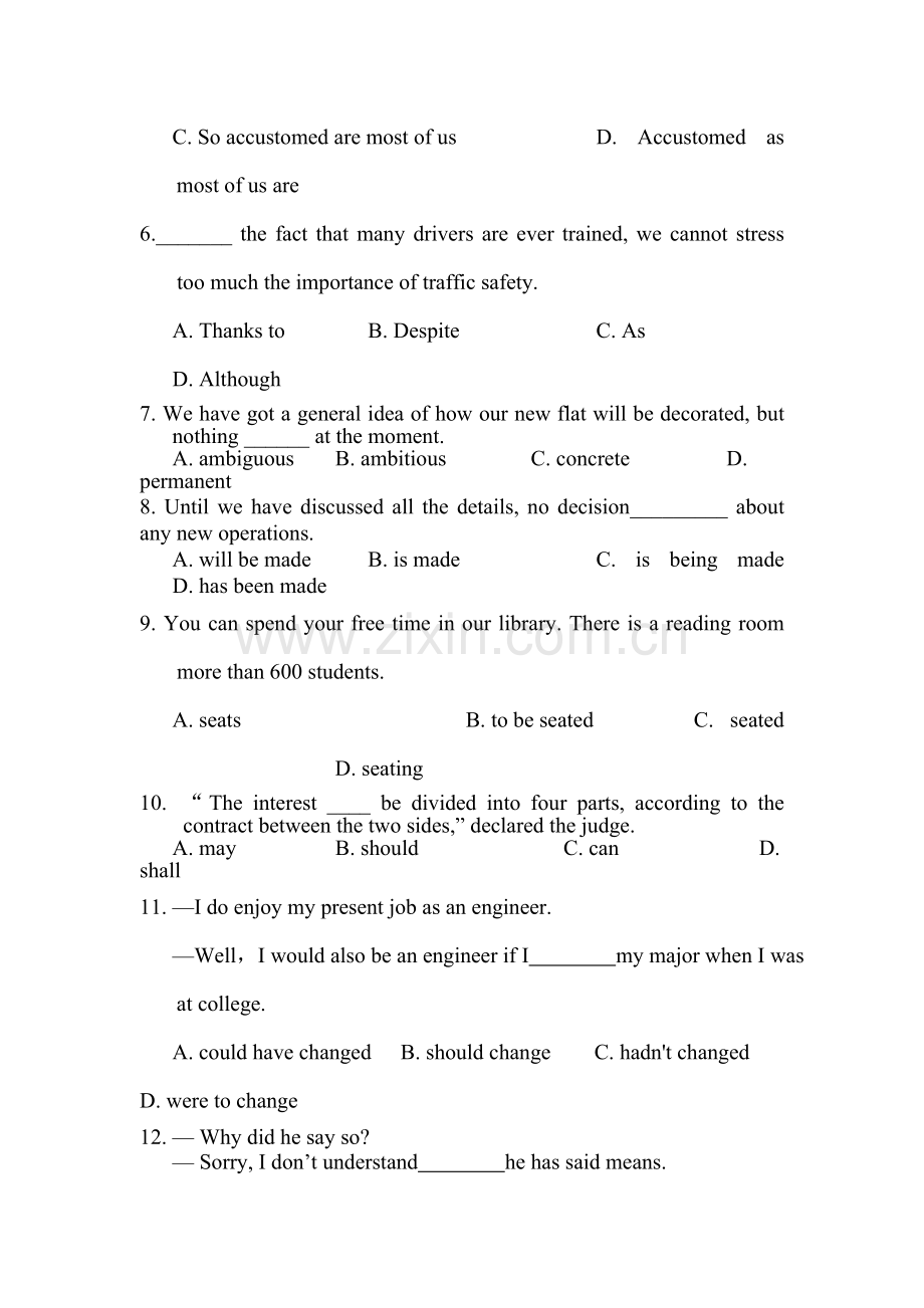 高三英语课时限时训练23.doc_第2页