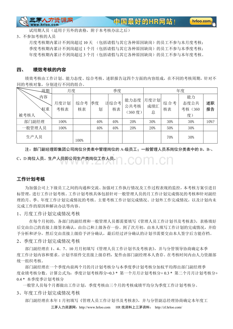 獐子岛渔业集团-2010年公司绩效考核操作方案..doc_第2页