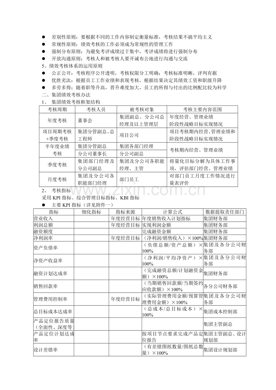 某集团绩效考核管理框架1.27.doc_第2页